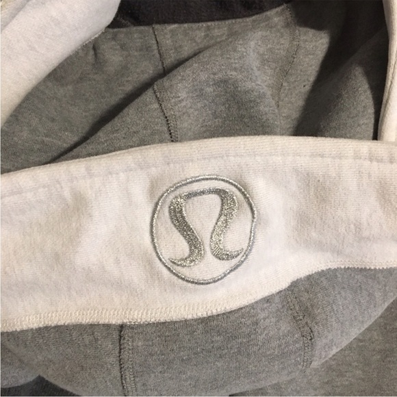 Lululemon Women’s Gray and White Scuba Hoodie Size 6 - Picture 6 of 6